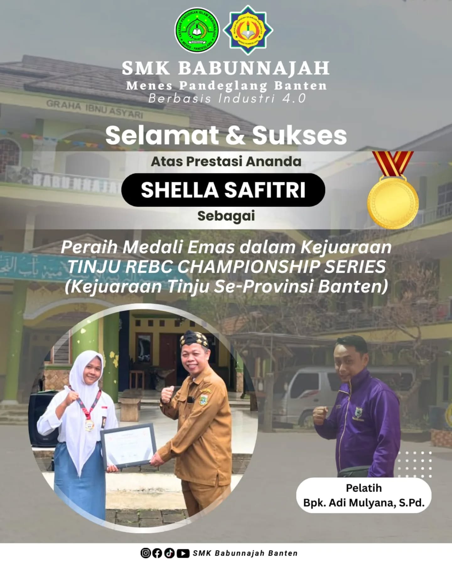 Medali Emas Kejuaraan Tinju REBC Championship Series
